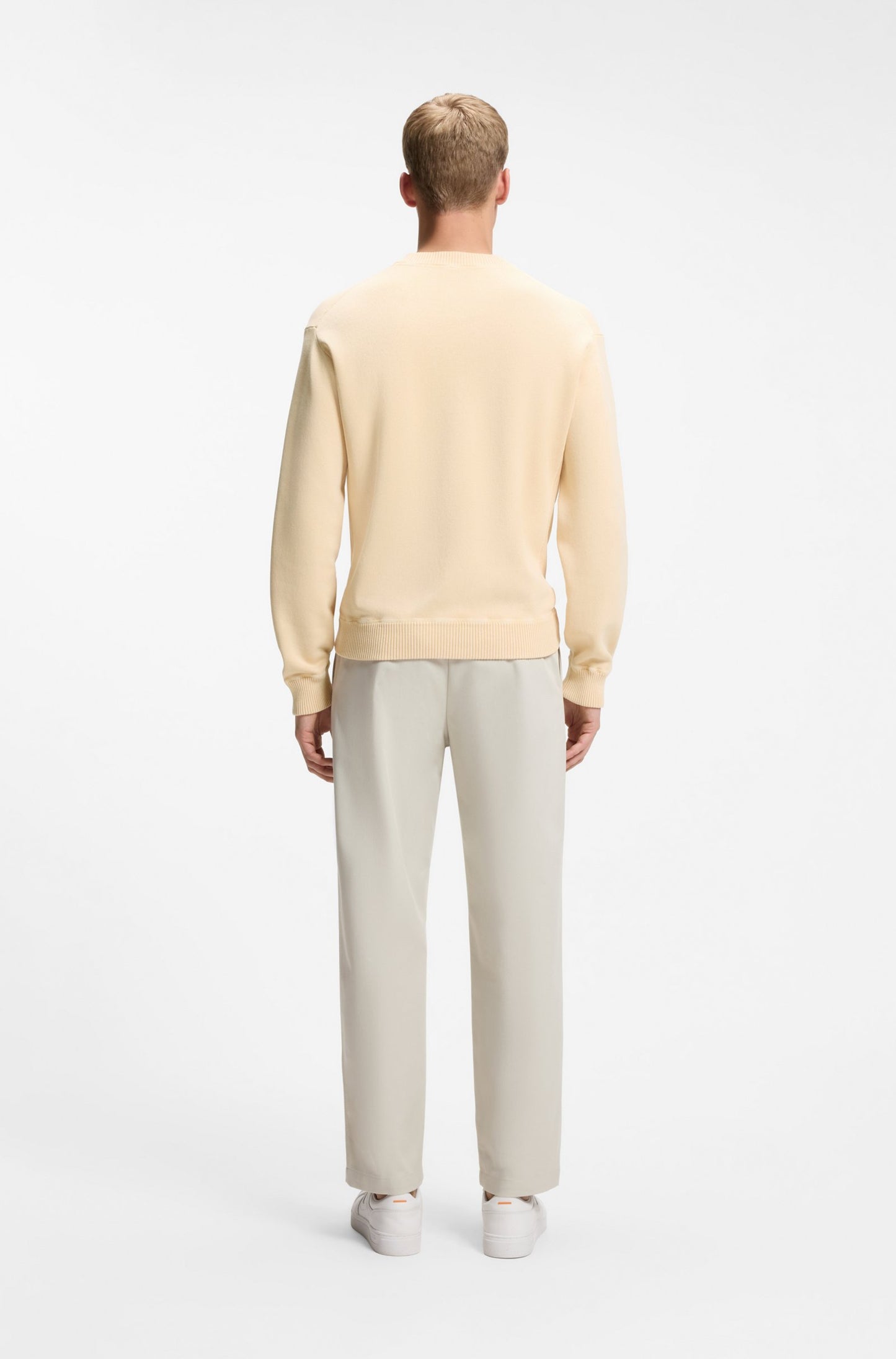 tröja sweater boss hugo boss hugoboss akapulko knit light pastel orange