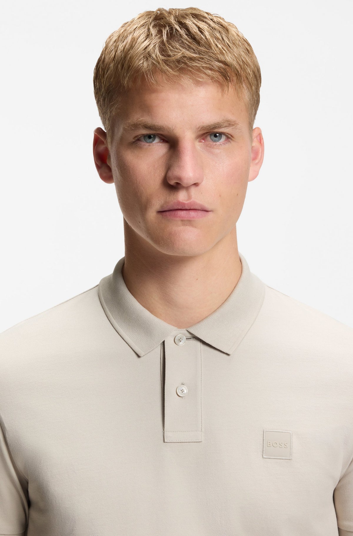 pike pikè passenger boss hugo hugo boss piketröja pikètröja open grey sand beige