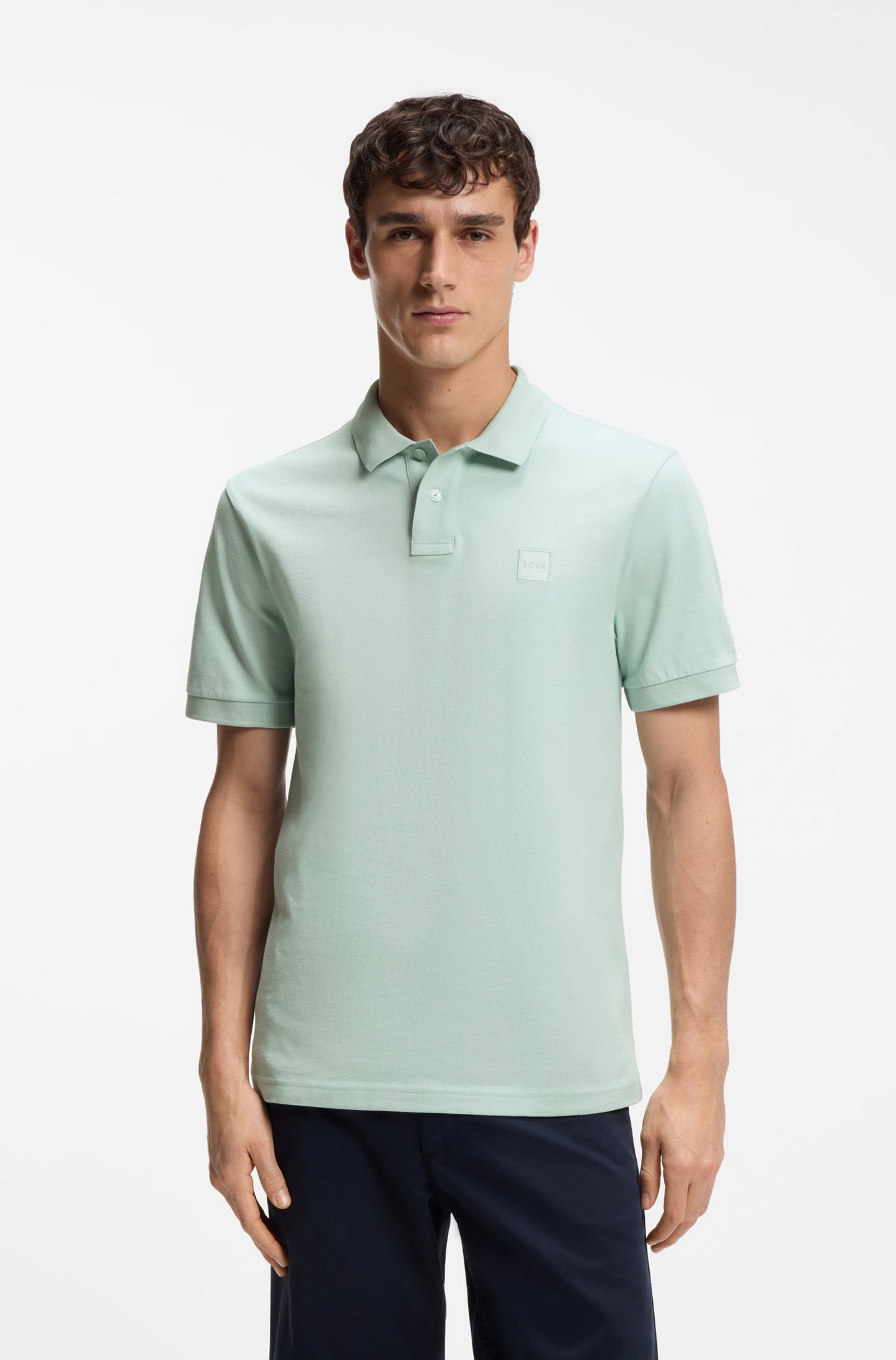 pike pikè passenger boss hugo hugo boss piketröja pikètröja turqouise aqua green grön
