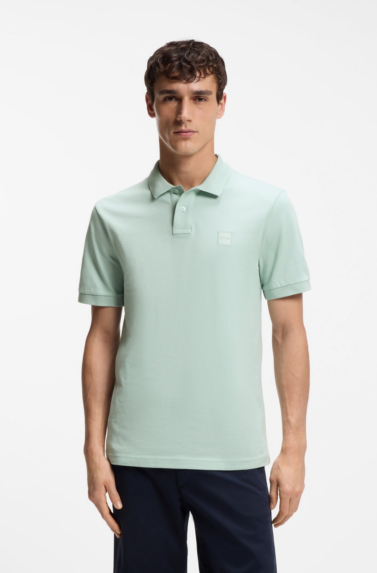pike pikè passenger boss hugo hugo boss piketröja pikètröja turqouise aqua green grön