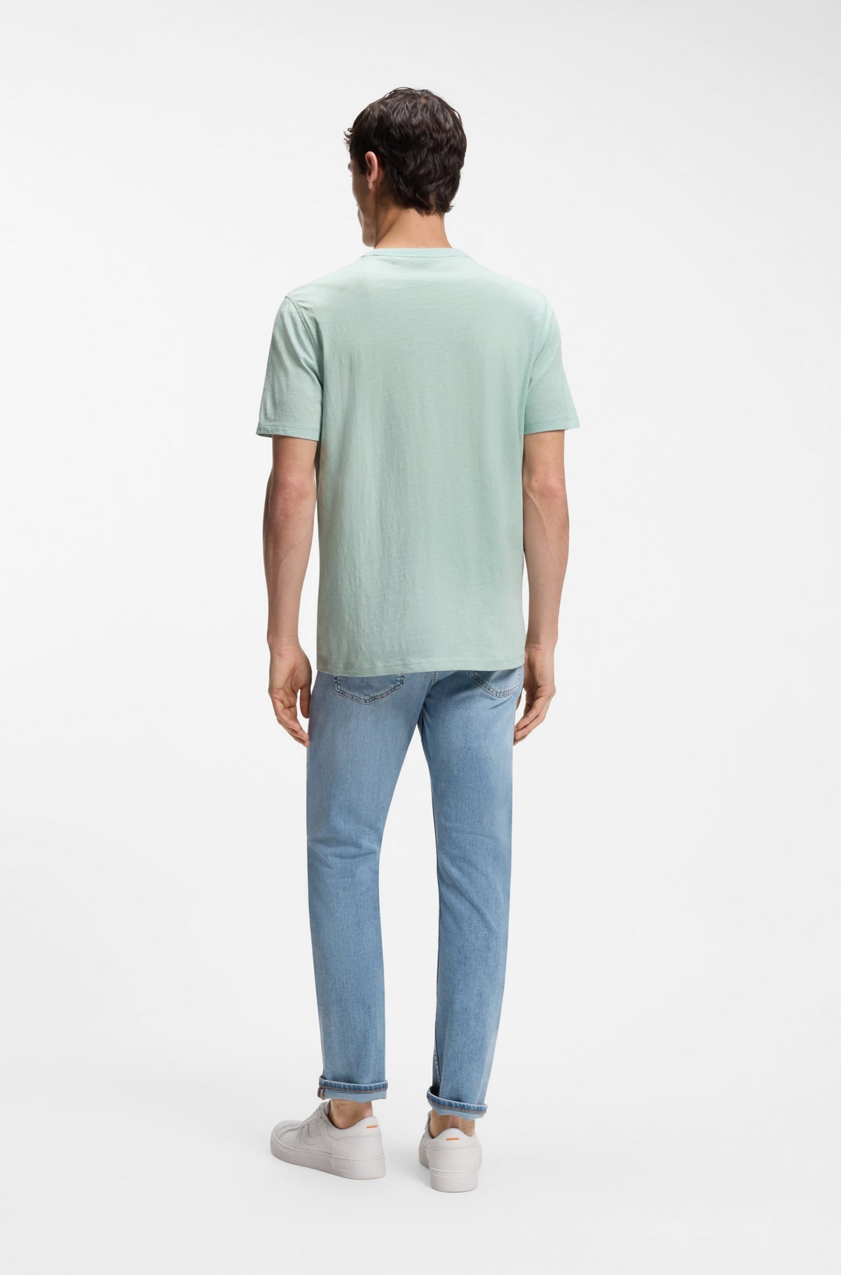 t-shirt boss tee hugo boss tegood logo turqouise aqua green grön