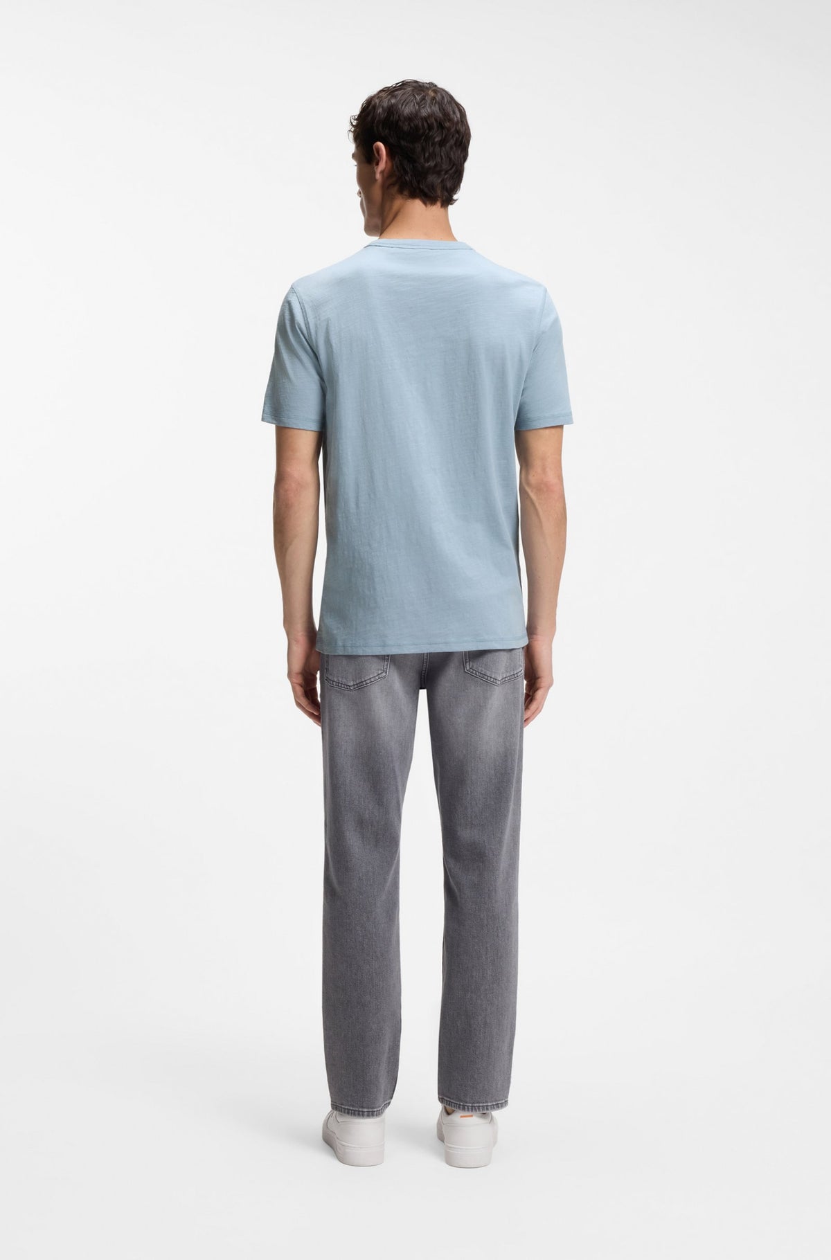t-shirt boss tee hugo boss tegood logo light pastel blue blå