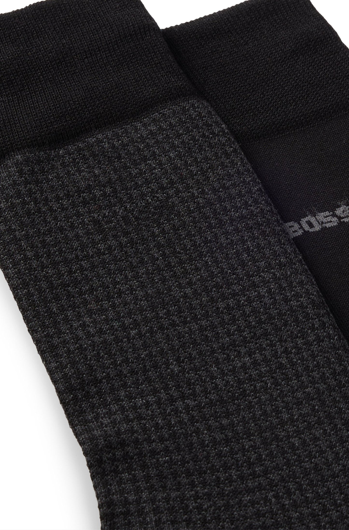 sockar strumpor boss hugo boss 2p houndstooth socks boss accessorie black svart
