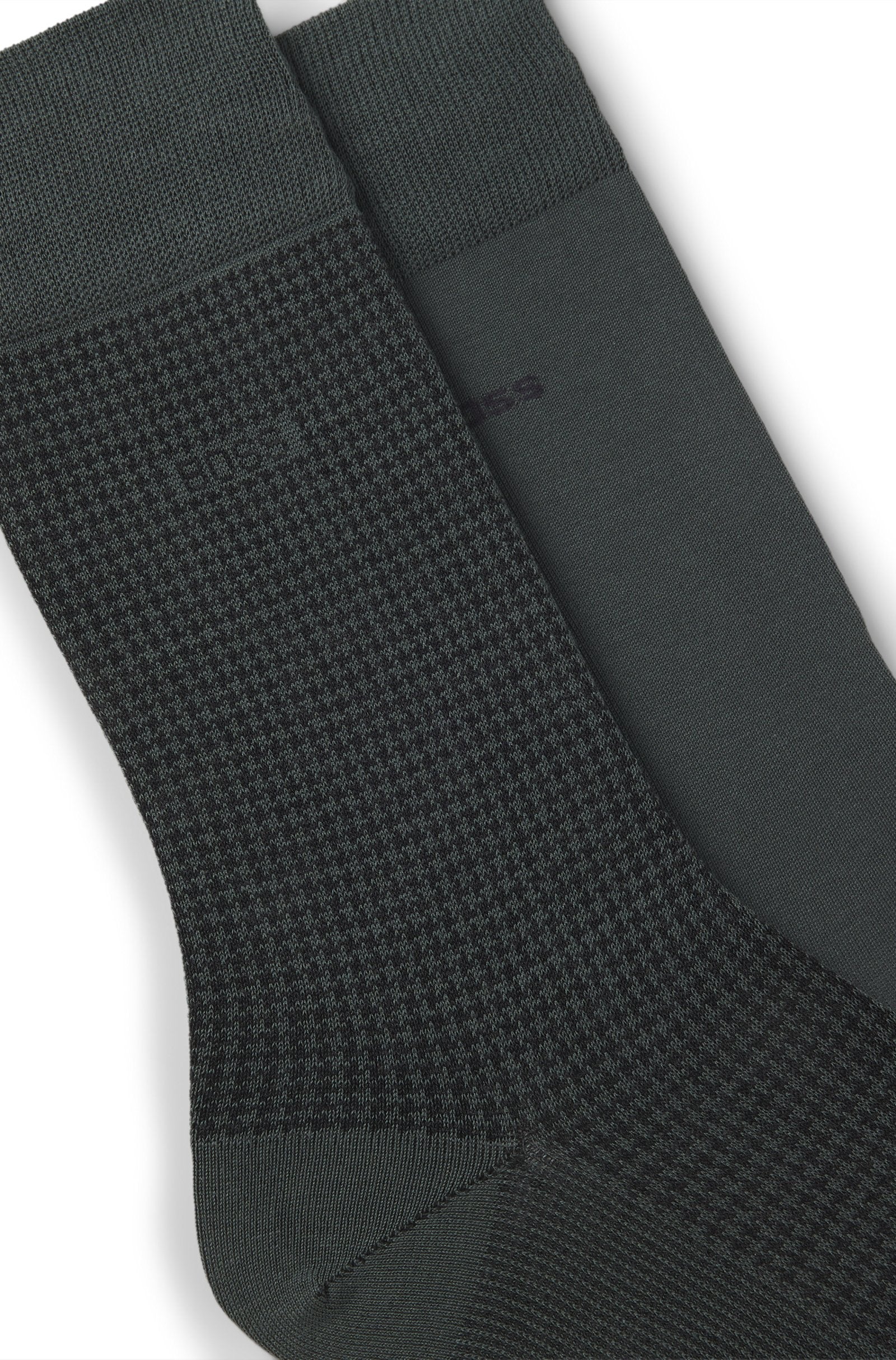 sockar strumpor boss hugo boss 2p houndstooth socks boss accessorie light pastel green grön