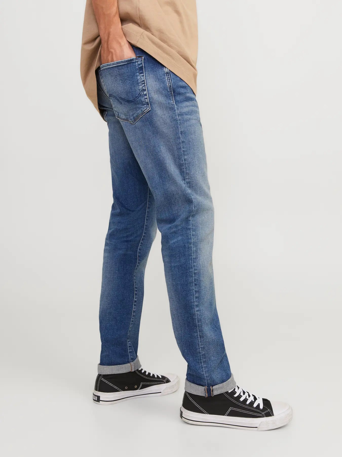 jeans jack&jones jack jones glenn jjicon 357 slim fit stretch denim ljusa jeans fri frakt stenungsund