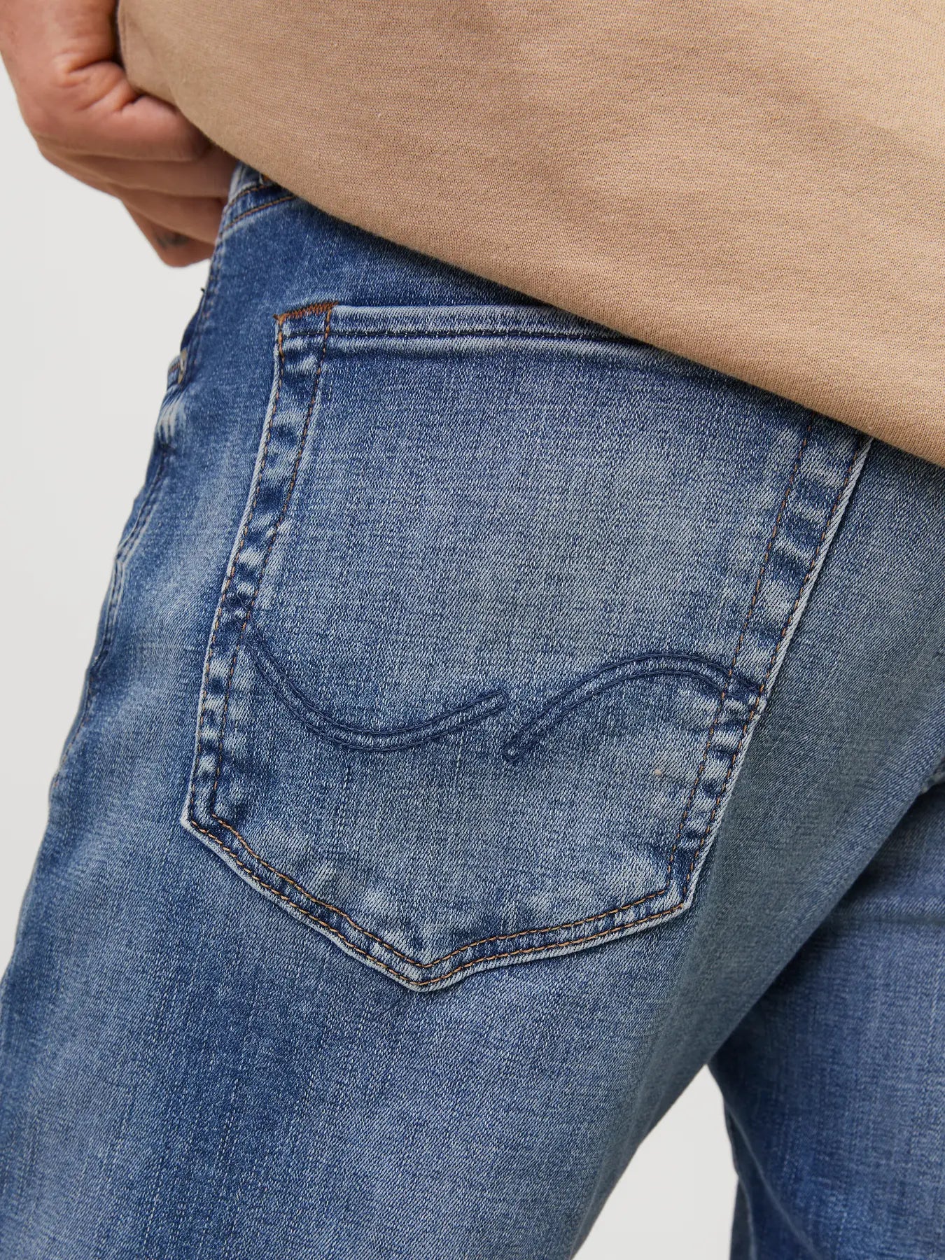 jeans jack&jones jack jones glenn jjicon 357 slim fit stretch denim ljusa jeans fri frakt stenungsund