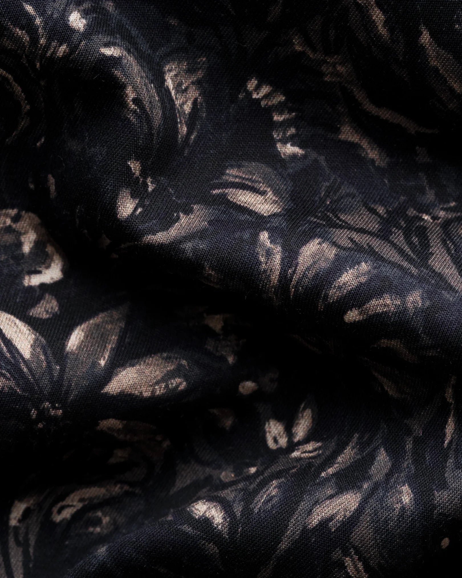 skjorta eton mönstrad skjorta shirt blommig skorta signature twill bomull