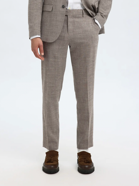 Oasis Linen Trousers Dark Sand