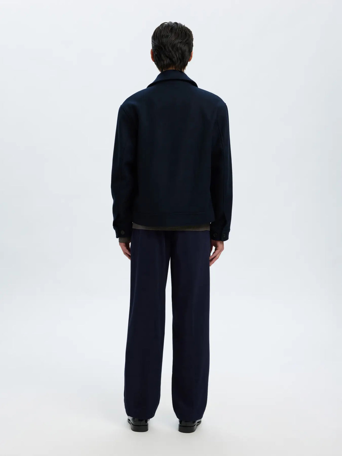 jacka jacket philip wool blend jkt höst jacka vinter jacka sky captain navy blue blå fri frakt stenungsund