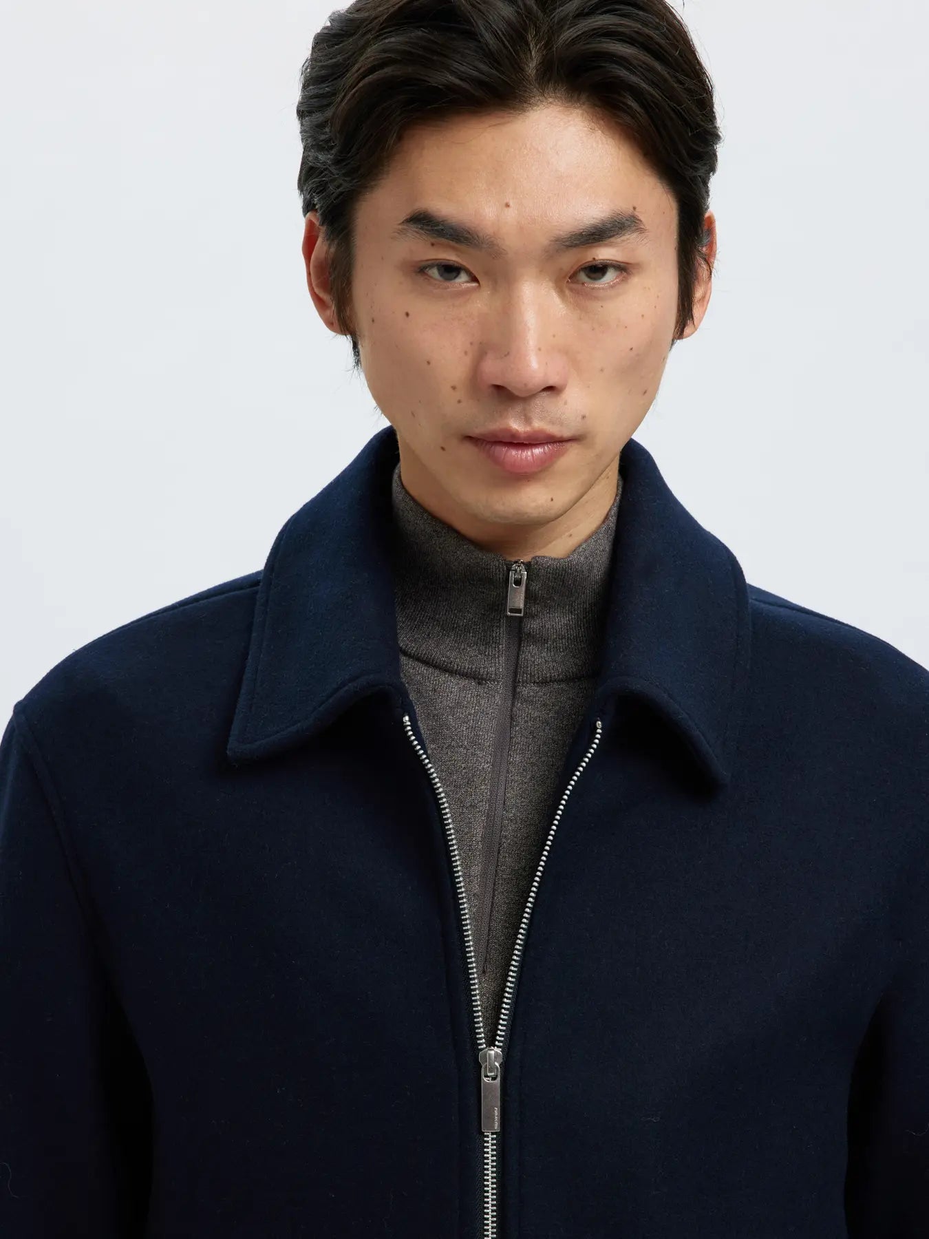 jacka jacket philip wool blend jkt höst jacka vinter jacka sky captain navy blue blå fri frakt stenungsund