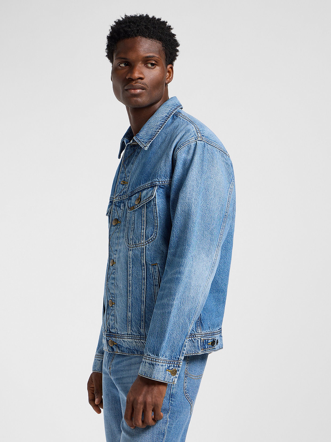 jeansjacka jeans jacka lee leejeans lee rider relaxed rider jacket sandstorm jacka