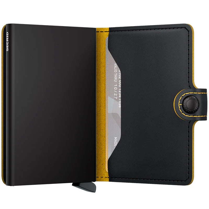 Miniwallet Matte Black-Ochre