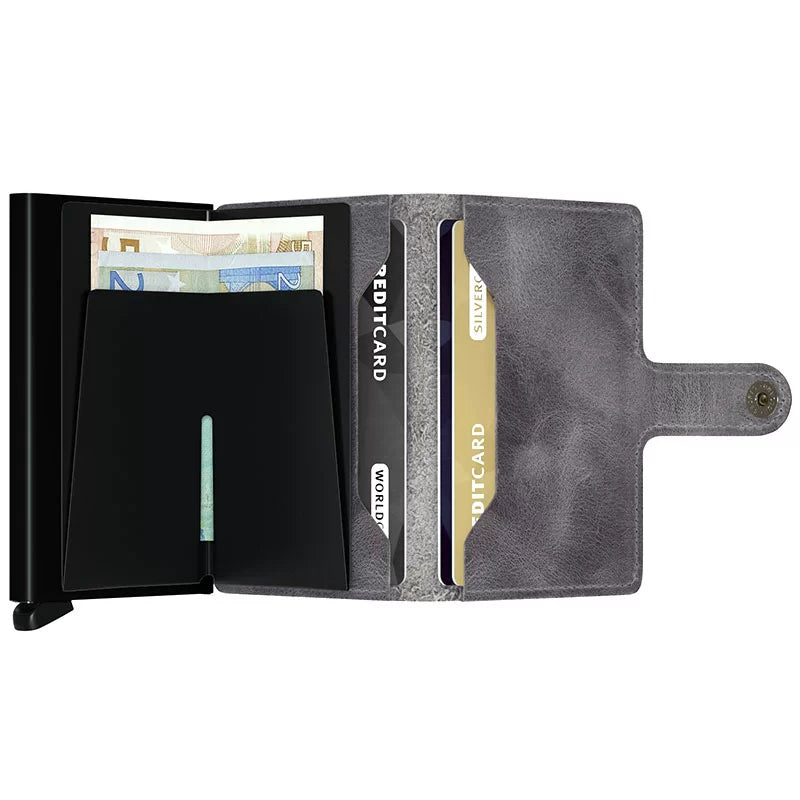 Miniwallet Vintage Grey-Black