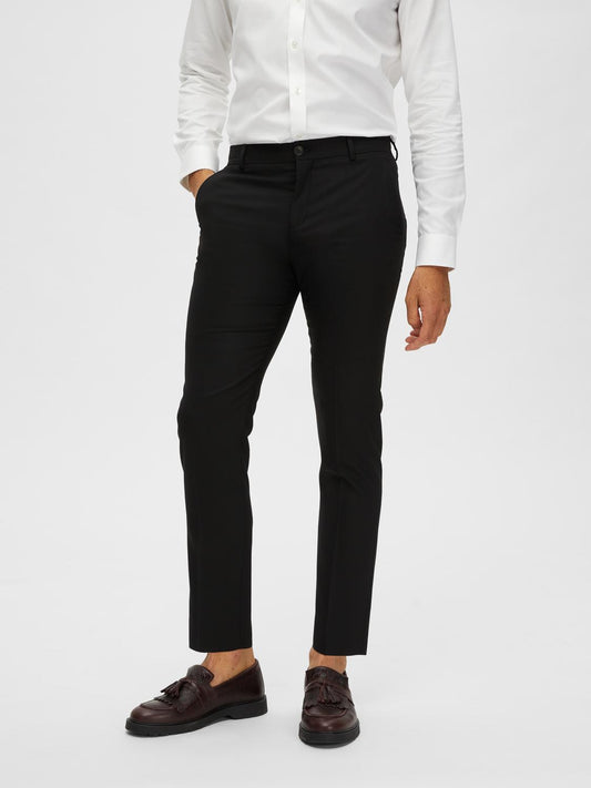 byxor kostym byxor selected homme neil trousers suitpants pants stretch black svart