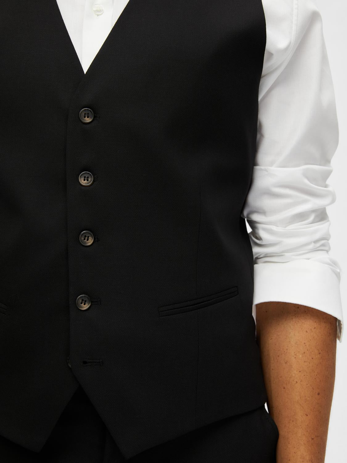 Neil Waistcoat Black