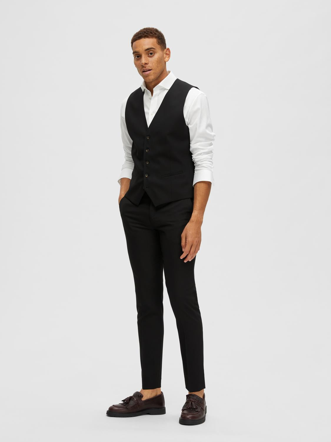 Neil Waistcoat Black