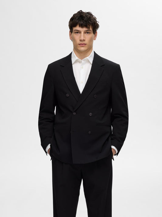 Liam Relaxed Blazer Black