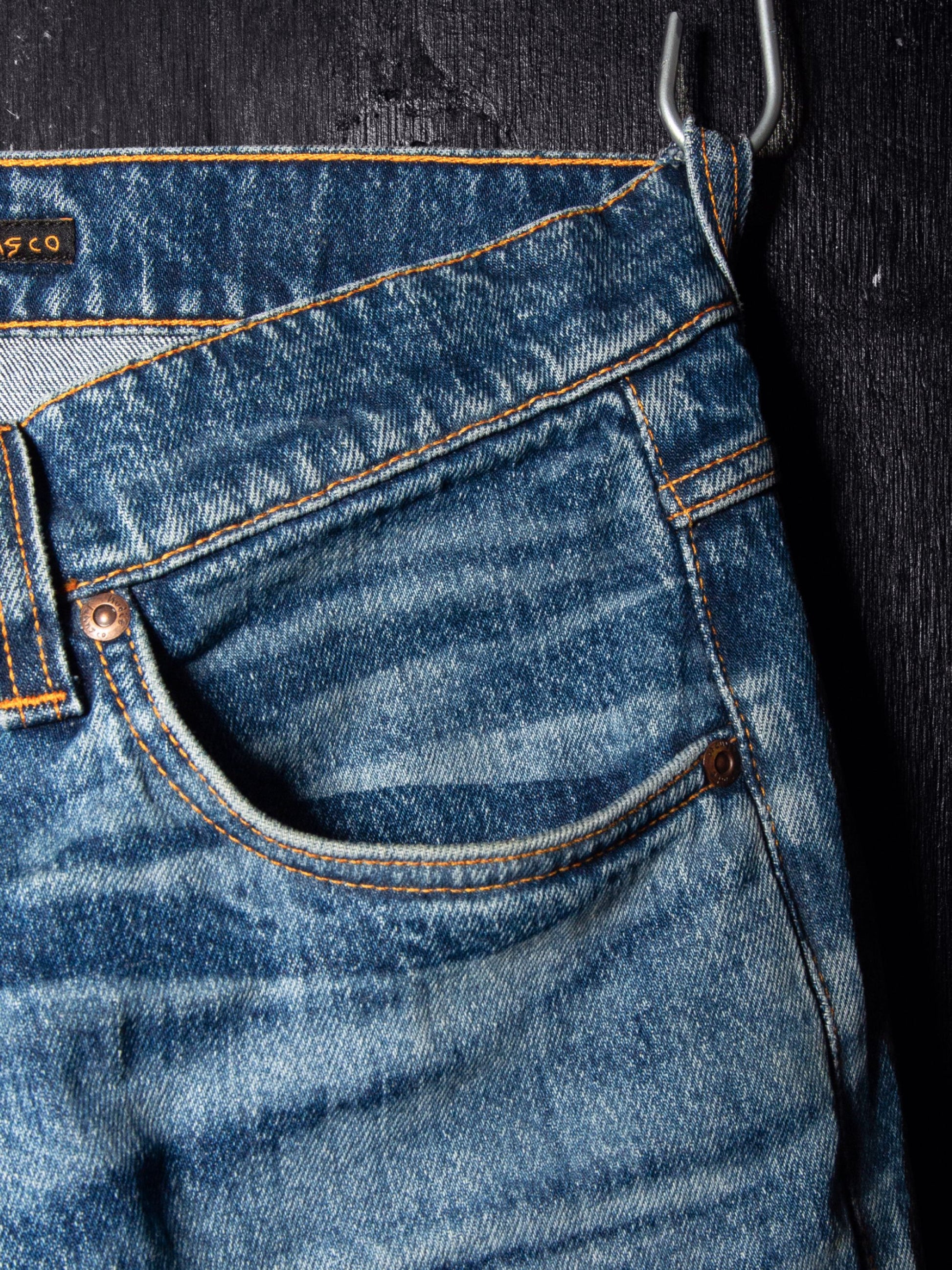 solid ollie life tracks nudie jeans denim slim fit stretch nudiejeans slitna jeans vintage