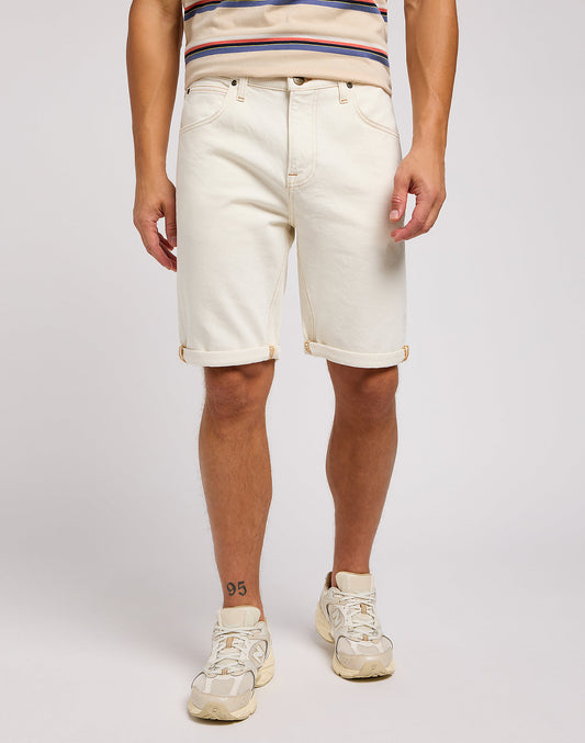 shorts lee leejeans 5 pocket clean white  jeans shorts denim shorts vit