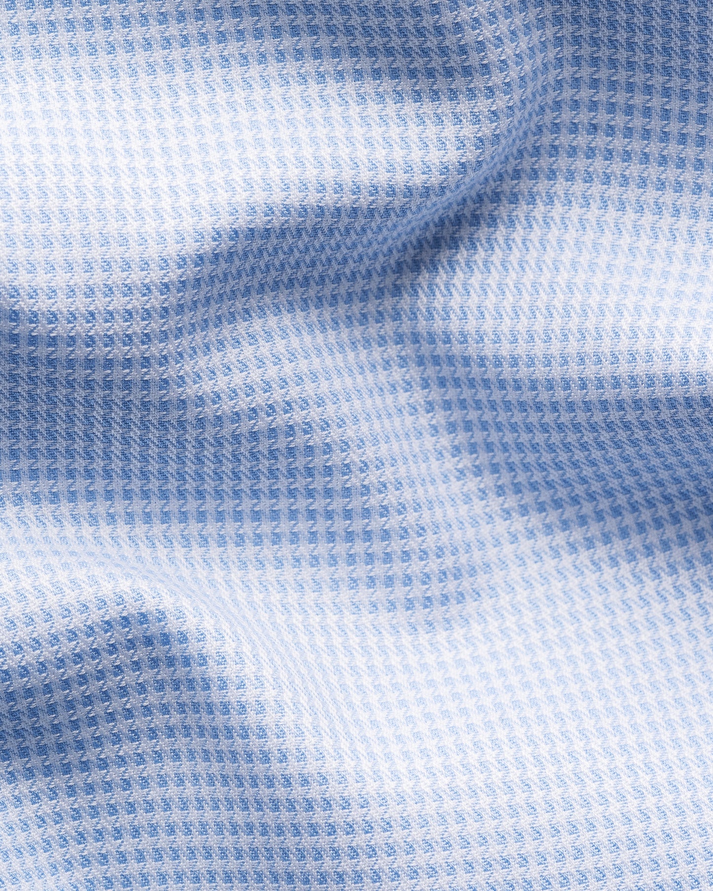skjorta shirt eton contemporary fit etonshirts houndtooth signature twill rutig randig light blue blå regular fit kostym skjorta
