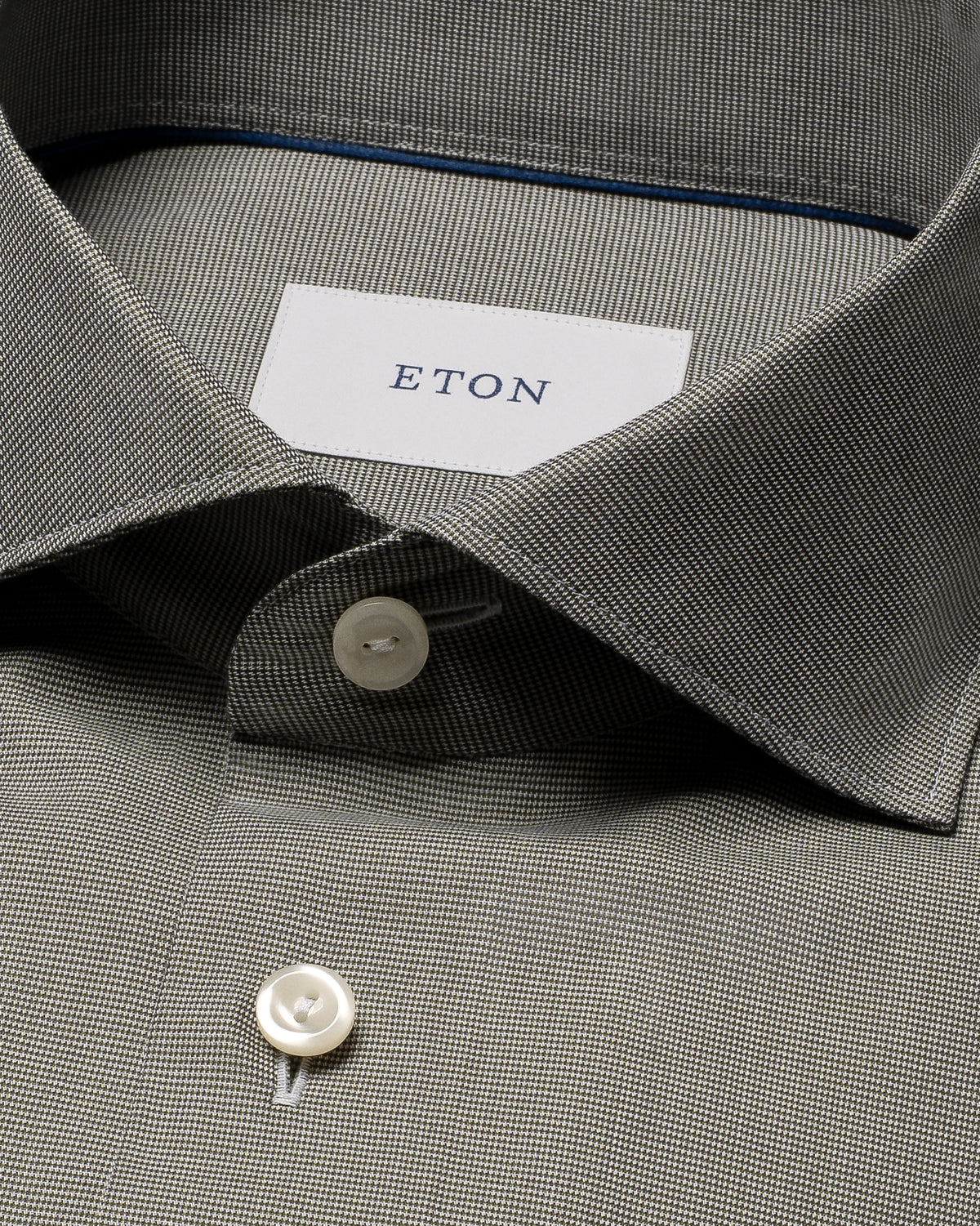 skjorta eton eton shirts slim fit solid twill kostym skjorta green grön fri frakt stenungsund
