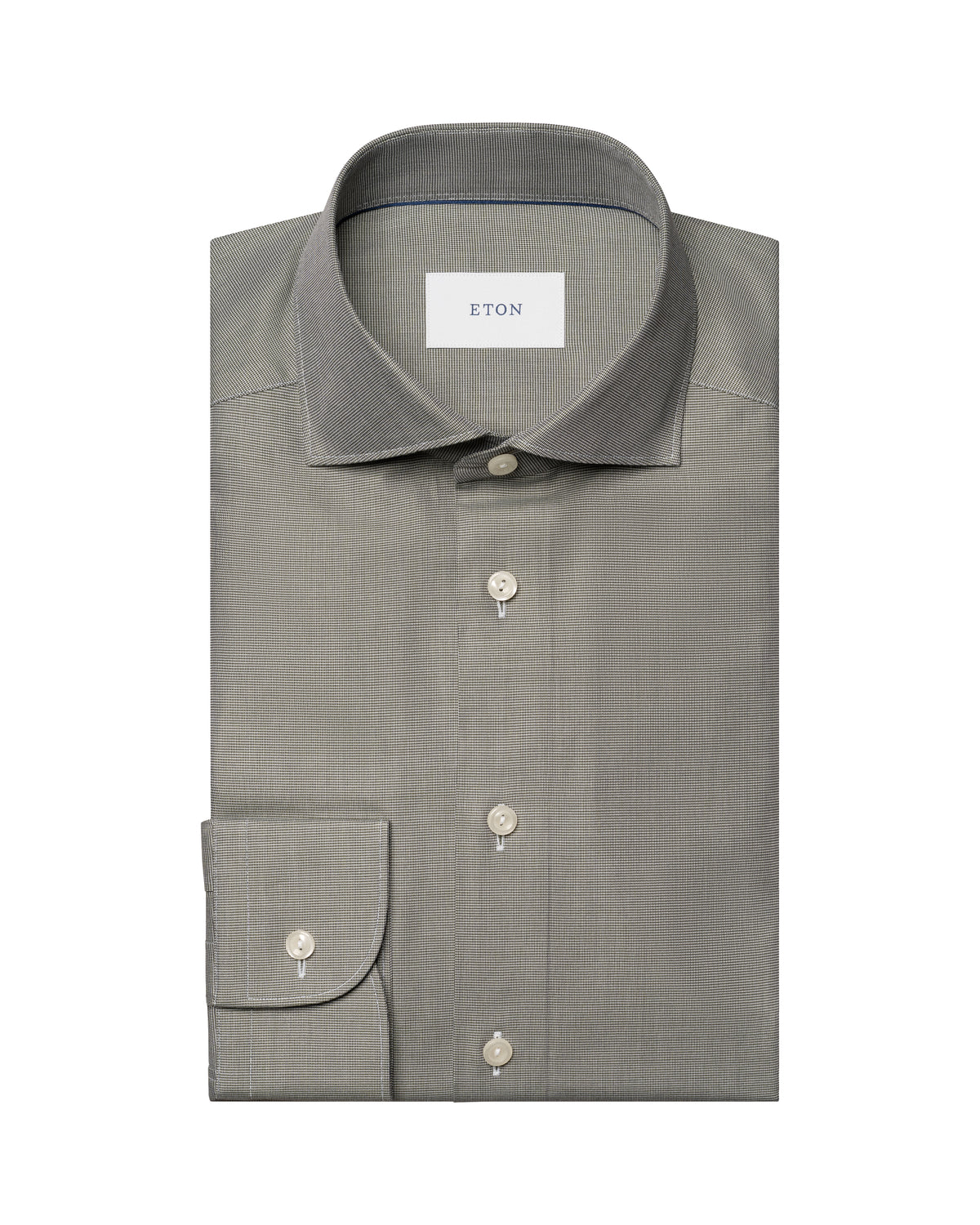 skjorta eton eton shirts slim fit solid twill kostym skjorta green grön fri frakt stenungsund