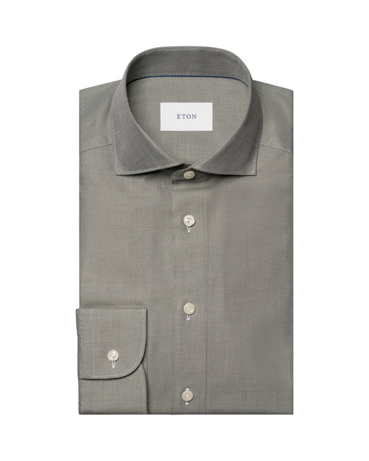 skjorta eton eton shirts slim fit solid twill kostym skjorta green grön fri frakt stenungsund